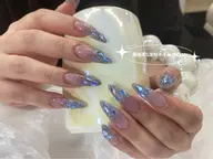 チップとスカルプジェル長さだし十本➕90分ジェルやり放題❤️スートンとシール付け放題❤️華やかパーツ2個無料❤️