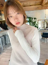 🟫オオタカ指名お客様🟫3stepトリートメント+小顔補正カットミニモ学割前髪韓国レイヤーボブ表参道原宿明治神宮ボブ