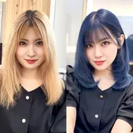 全体カット🩵➕ダメージ最小限ケアブリーチwカラー🫧➕2step外部補修トリートメント