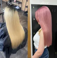 【艶々なブリーチ】エフェクトブリーチ2回+髪質改善HALOトリートメント¥23000