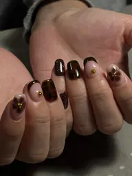 ⭐︎ミニモ学割⭐︎シンプルアートやり放題＋デカパーツ2個付き(音符、ハート、クロム、ピアスパーツなど)