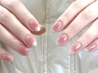 【🌸限定ワンホン🌸】チークマグネットのグラデ＋ストーン8個★超絶可愛い