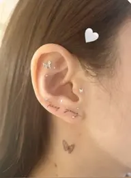 群馬県初♡【耳ツボ＆イヤタトゥーシール🌸】ツボシール6粒(片耳3粒ずつ)、タトゥーシールでデザイン2個(片耳1つずつ)