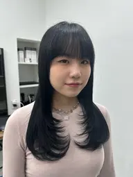 【💗ྀི透明感】顔まわりカット(前髪カット)+トレンドカラー