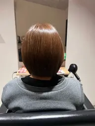 ブリーチなしの透明感ワンカラー✨（ロング料金あり）