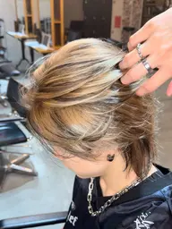 【💥流行カラー💥】メンズカット+ローライト#ダブルカラー#ハイトーン#ハイライト#メッシュ