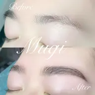 ハリウッドブロウリフト(毛流れ矯正パーマ)+Wax+メイク　メンズ+1000円　リピーター様+1000円