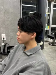 🌀メンズカット＋パーマ(ニュアンス、フェザーパーマ)🌀