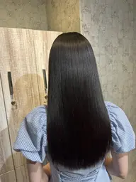 【サラ艶ストレート💖】縮毛矯正+カラー+セット🌈お得プラン🎨