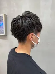 🔹朝のセット5分で決まる🔹ニュアンスパーマ×メンズカット