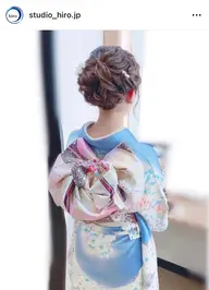 🌱成人式.振袖着付け🌱【午前7:00~16:00迄】振袖着付 + ヘアセット(早朝料金込み)