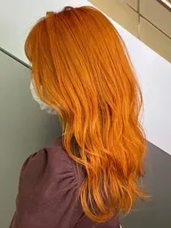 【🧡💜高彩度カラー💙💚】ダメージカットケアブリーチ+オンカラー