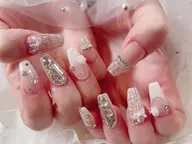 人気No2☆長さだし１０本+付け放題【１０本アート】オフ無料/フィルイン対応