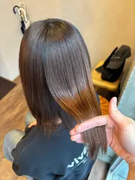 【人気ダメージレス弱酸性】GMT縮毛矯正+カット+トリートメント《毛先まで矯正希望の方は表示価格に+3,000円》