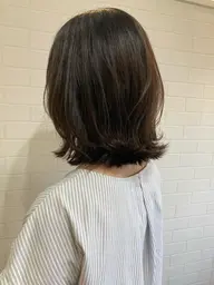 【汗や湿気に負けない👌】前髪弱酸性ストレート　シャンプーブロー込