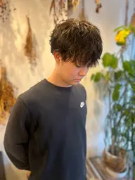 🦊メンズパーマ+カット+ワンカラー🦊(ツイスト、スパイラルパーマなど特殊パーマ)