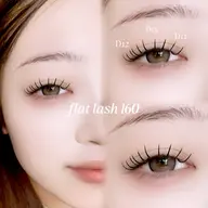 フラットラッシュ160本🪽コーティング込⋆˙⟡«LED変更+￥2500»