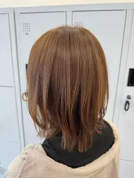 【再来】カット＋ワンカラー（ブリーチなしのハイトーンや白髪染めも可)