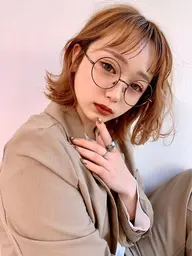 🌈カット💕➕うる艶透明感ワンカラー💕➕コテ巻き仕上げ💕🌈