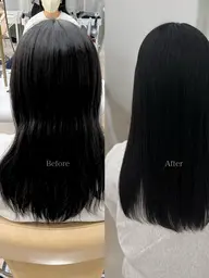 【☔️梅雨時期限定メニュー☔️‪】酸性ストレート🌙縮毛矯正よりダメージレスで自然なまとまりやツヤを出したい方向き🫧