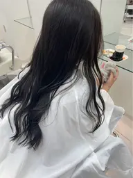 ワンカラー＋トリートメント+メンテナンスカット（毛先整え）  鎖骨下＋1000