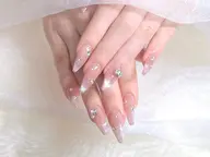 【本日19時〜、20時〜限定🉐】新規ソフトジェルオフ無料★長さだし10本シンプルアート90分【長さだしあり】