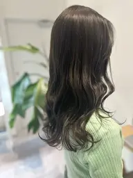 【平日1日1名限定】ワンカラー(ロング)+ロングヘアカット(条件有り)+ケラスターゼトリートメント🪷120分