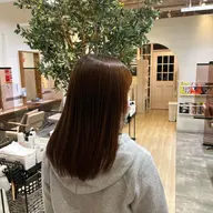 【 🍇広がりが気になる方におすすめ 】 カット + 縮毛矯正 + 選べるトリートメント   ¥13,980~