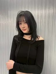 ブリーチで落ちるオフブラック🖤🦋