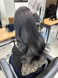 落ちる黒染め+3step トリートメント