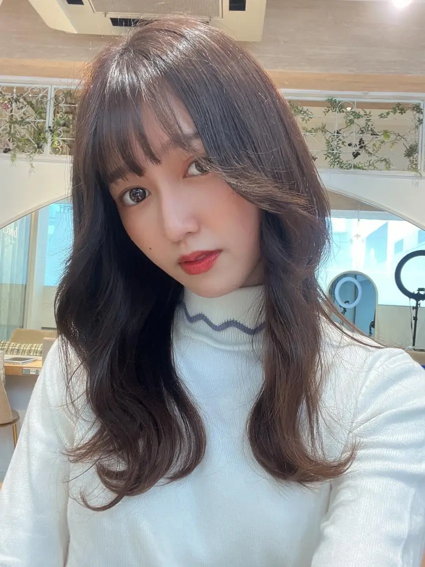 ロング カラー インナーカラー 顔周りカット 韓国風ヘア レイヤーカット カット ヘアカラー トリートメント 🍀小川大輔🍀 ボブ/ブリーチ🥇のヘアスタイル