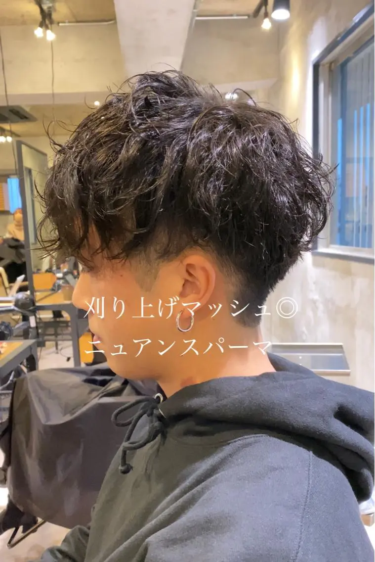 ショート パーマ メンズ スナップフォト確認 お願いします!竹内のヘアスタイル