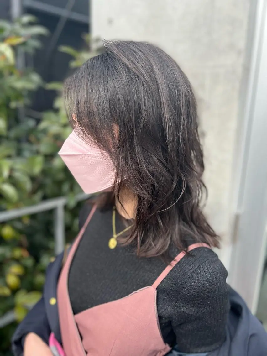 ミディアム パーマ ミディアムパーマ レイヤーカット ウルフカット 誰より丁寧なカット/ 小林輝/レイヤーのヘアスタイル