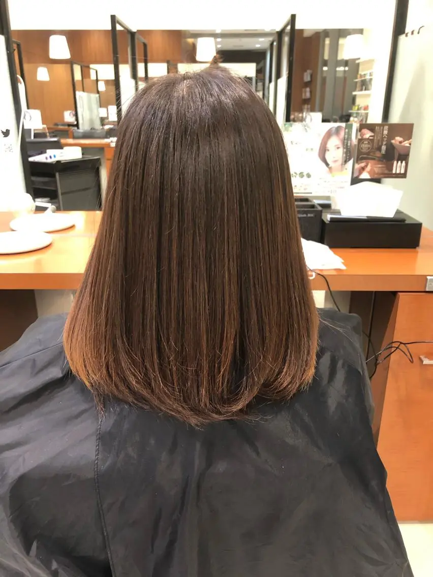 ショート 髙田 千華 髪質改善ストレートのヘアスタイル
