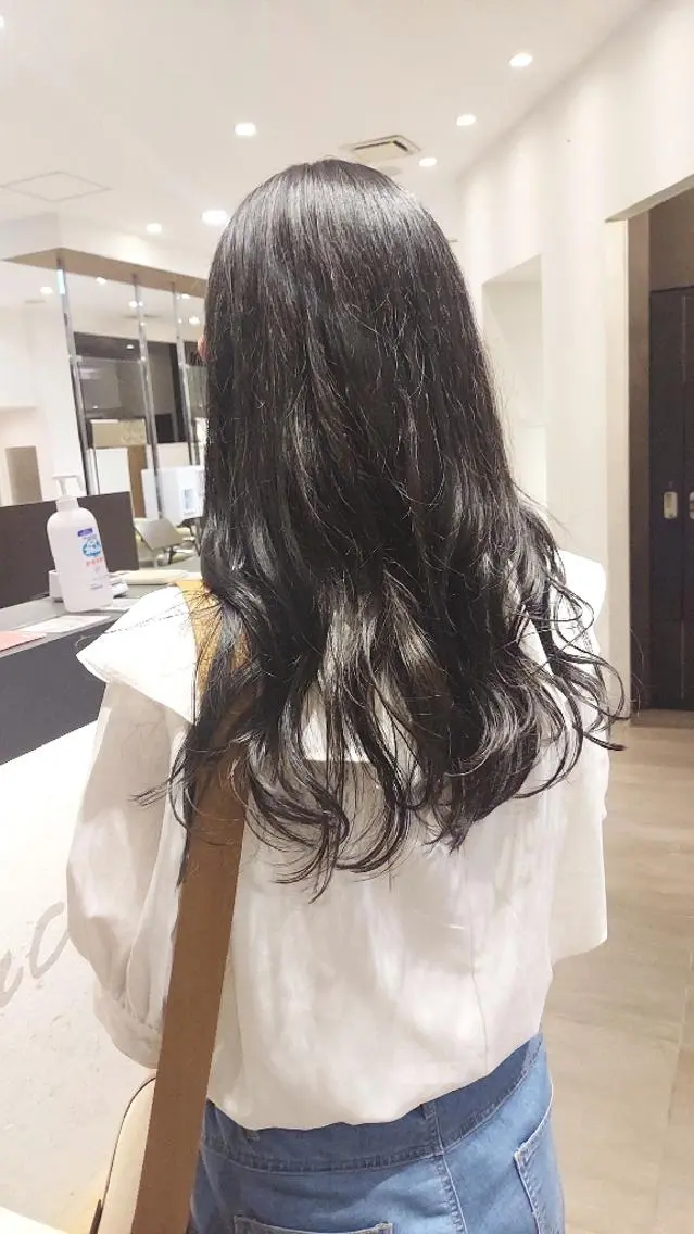 ロング カラー 髪質改善/ハイトーン /デザイン見正 恵弥のヘアスタイル