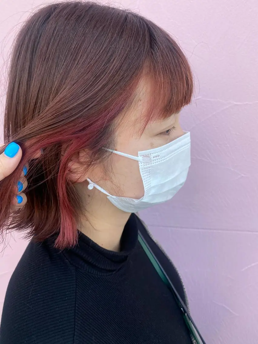 ショート カラー インナーカラー 似合わせレイヤー/ Wカラー🧸こころのヘアスタイル