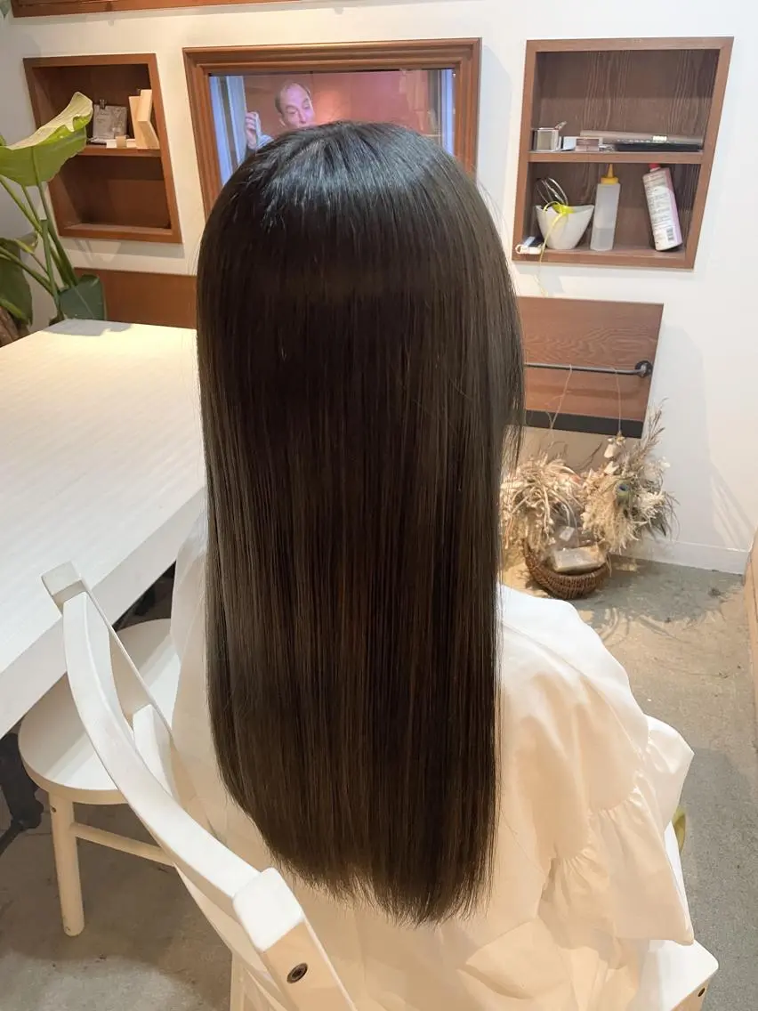 ロング カット ヘアカラー トリートメント ｅｒｉ 🧴🫧のヘアスタイル