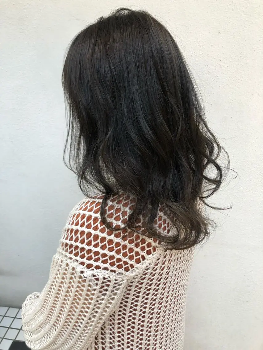 セミロング カラー 髪質改善/艶髪 やまなかのヘアスタイル
