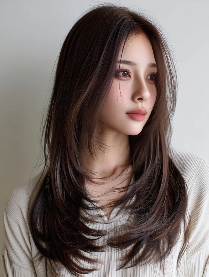 カラー ロング カット ヘアカラー トリートメント 髪質改善・縮毛矯正 💎ASUKAのヘアスタイル