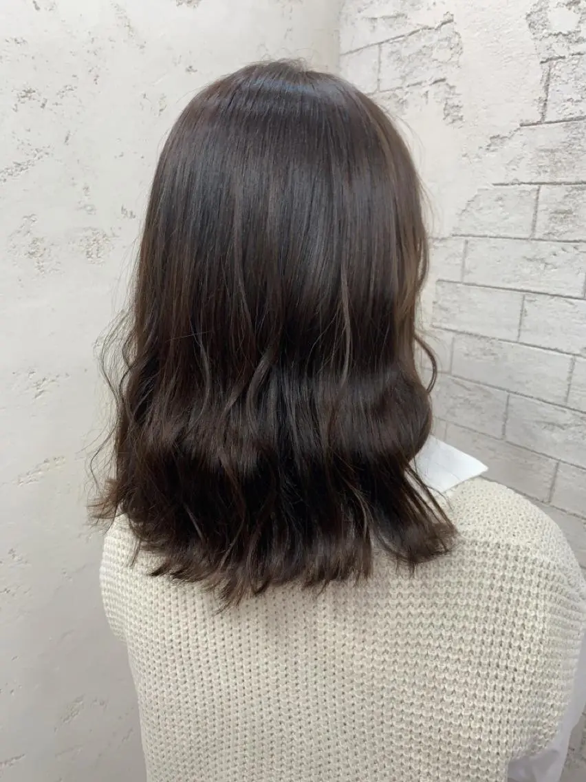 セミロング エクステ＆艶カラー 🎀YURINA🎀のヘアスタイル