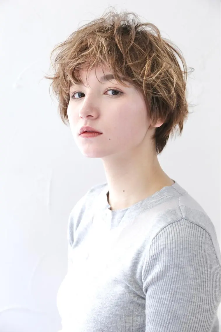 ショート カット ヘアカラー トリートメント 【髮質改善特化】 lic吉祥寺のヘアスタイル