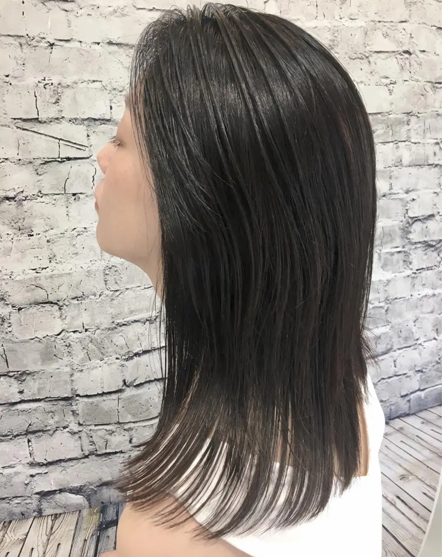 ミディアム カット ヘアカラー トリートメント 瀧本 顕のヘアスタイル