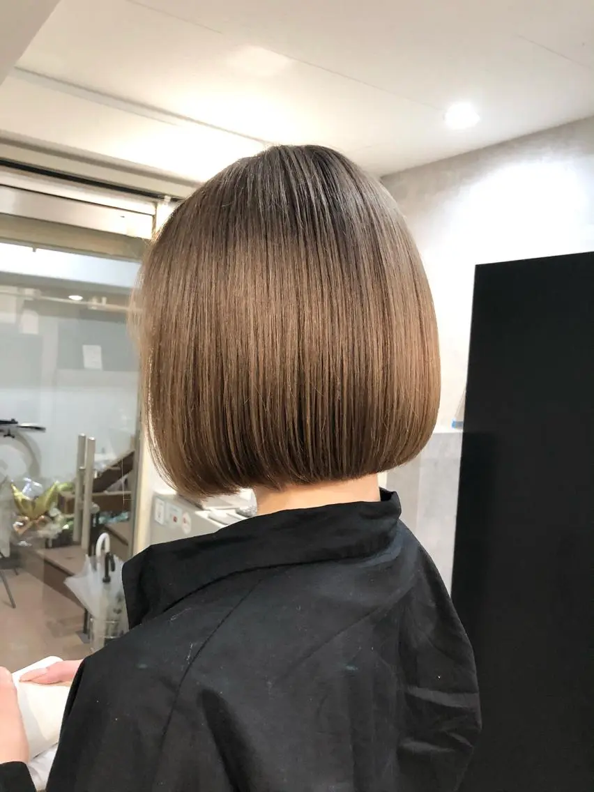 ショート 切りっぱなしボブ ボブ トリートメント 艶髪✨/似合わせ✨/ pool難波/直紀のヘアスタイル