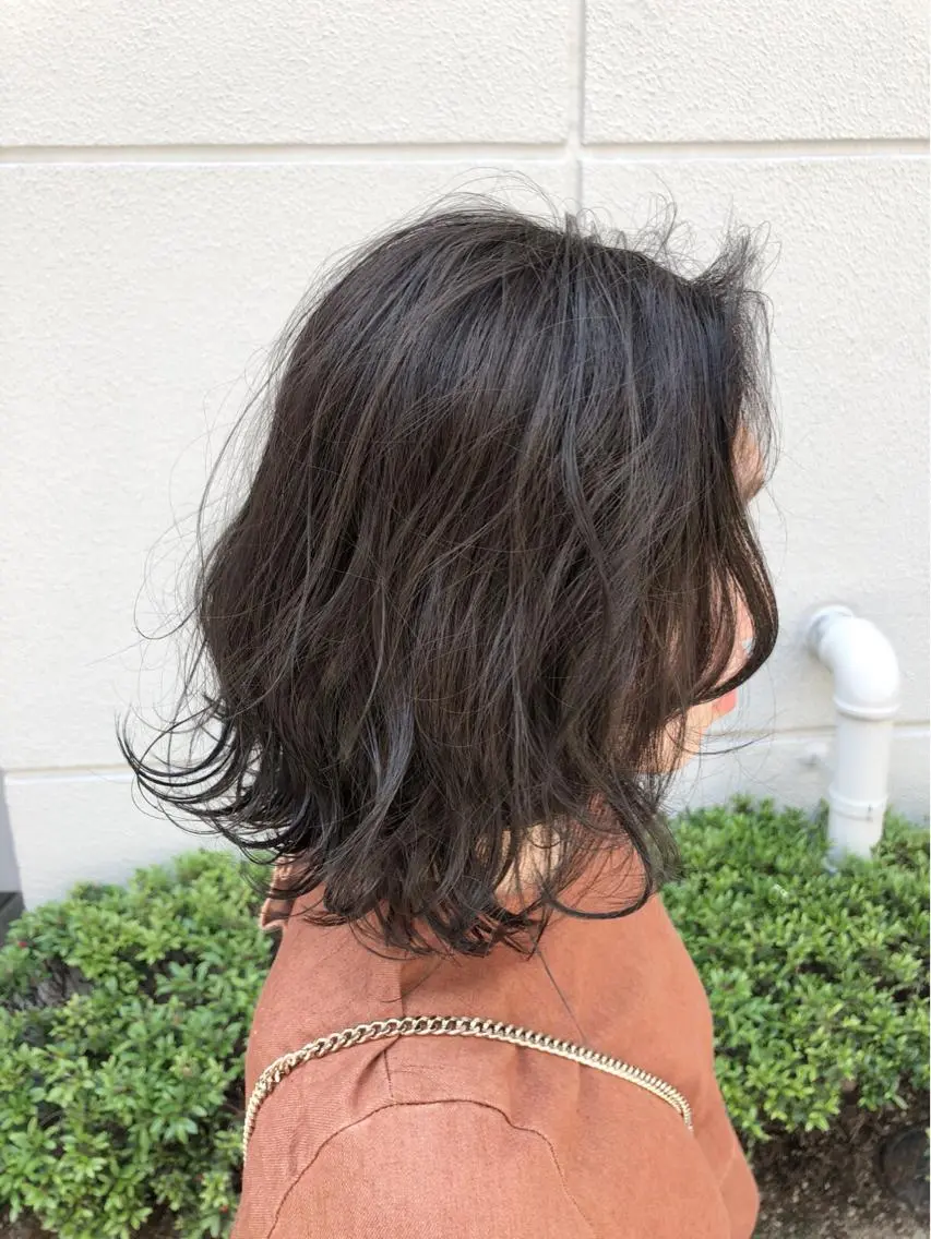 ミディアム カラー カット ヘアカラー トリートメント 松田 光雄のヘアスタイル