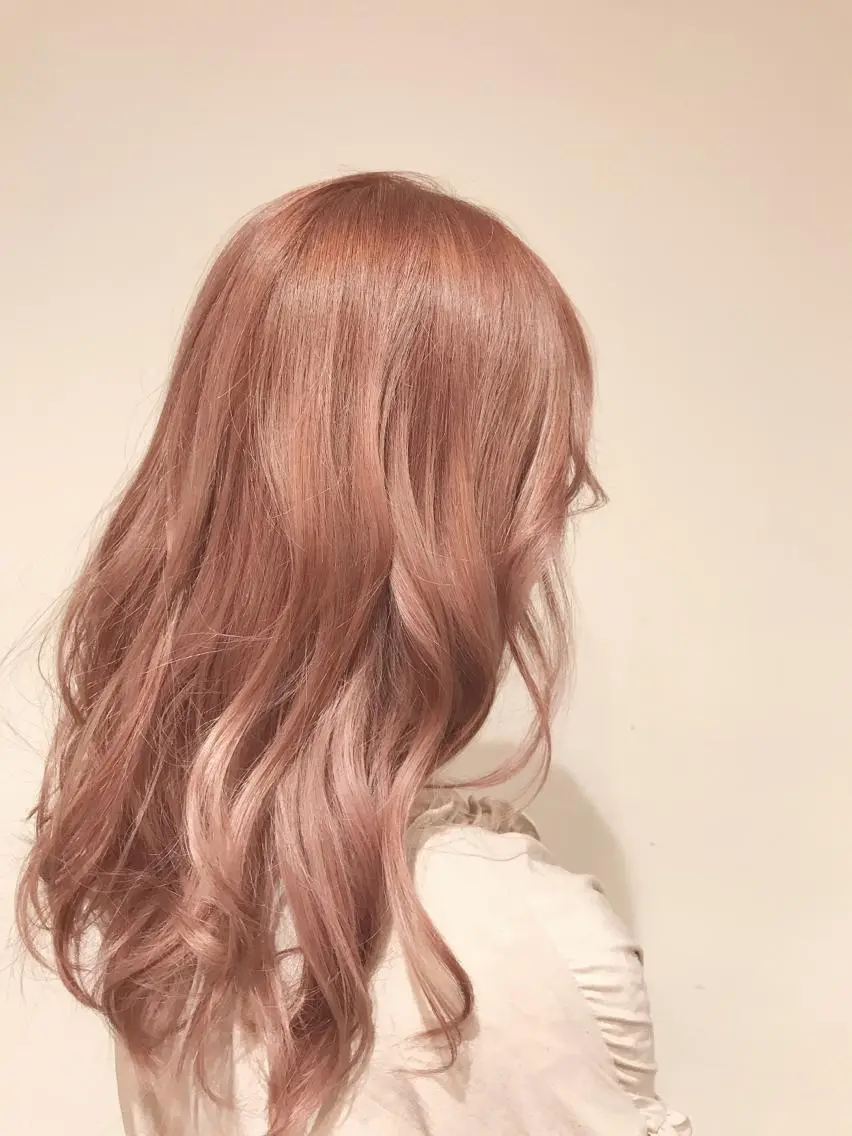 ロング カラー ベージュカラー ピンクカラー ピンクベージュ 限定クーポン 💕大量更新ブリーチのヘアスタイル