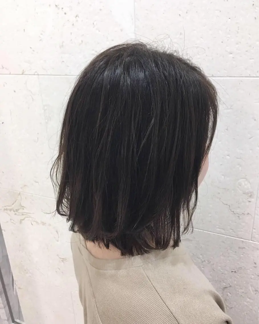 ミディアム カラー アッシュ 斉藤 貴也のヘアスタイル