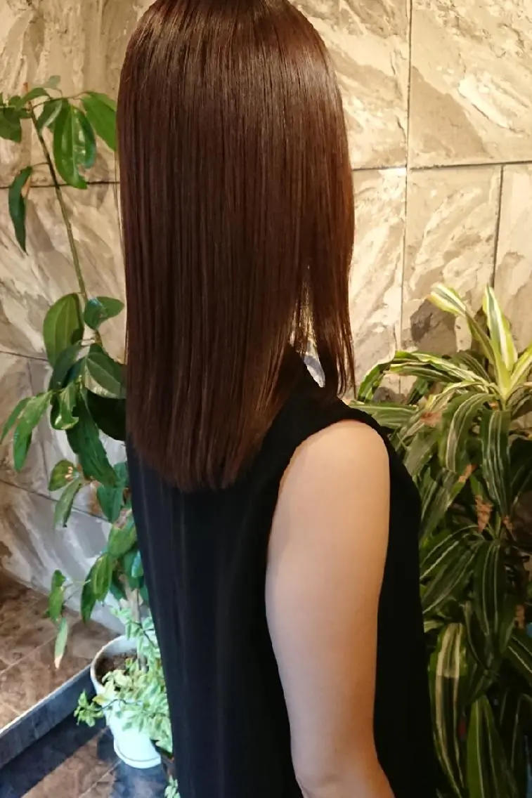 ミディアム 髪質改善 トリートメント 清水 旭美のヘアスタイル