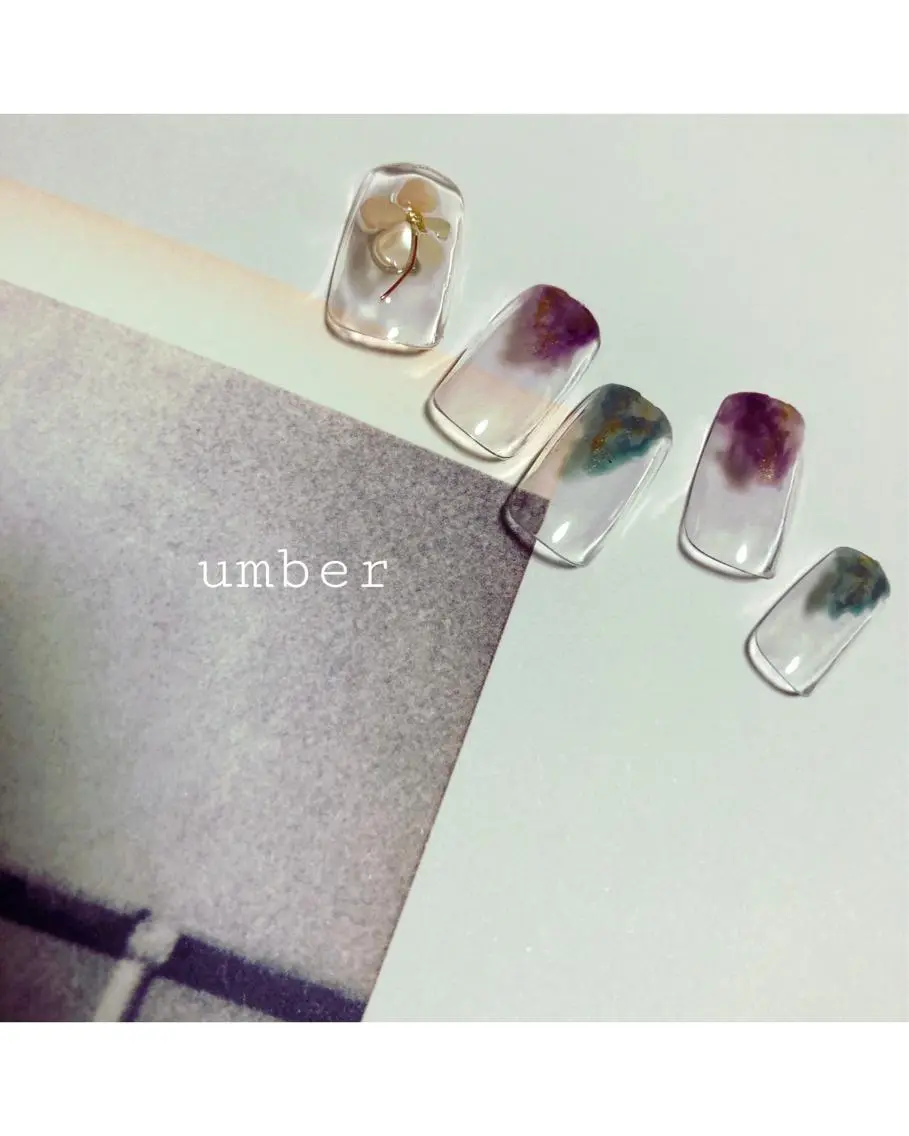 ネイル ハンドネイル umber 三茶1分のネイルデザイン