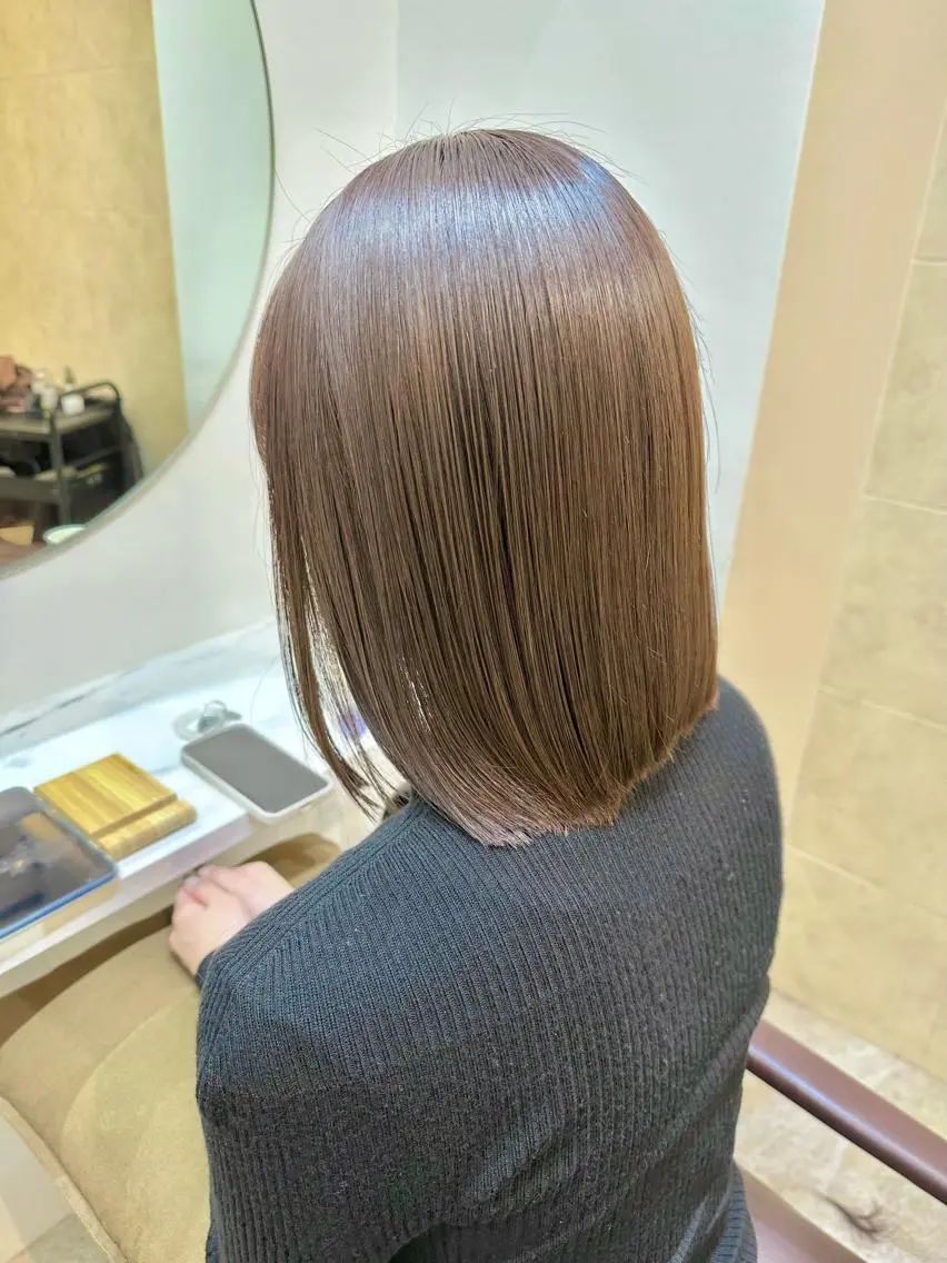 ミディアム ボブ ✂︎艶髪特化✂︎ 北千住 竹ヶ原健司のヘアスタイル