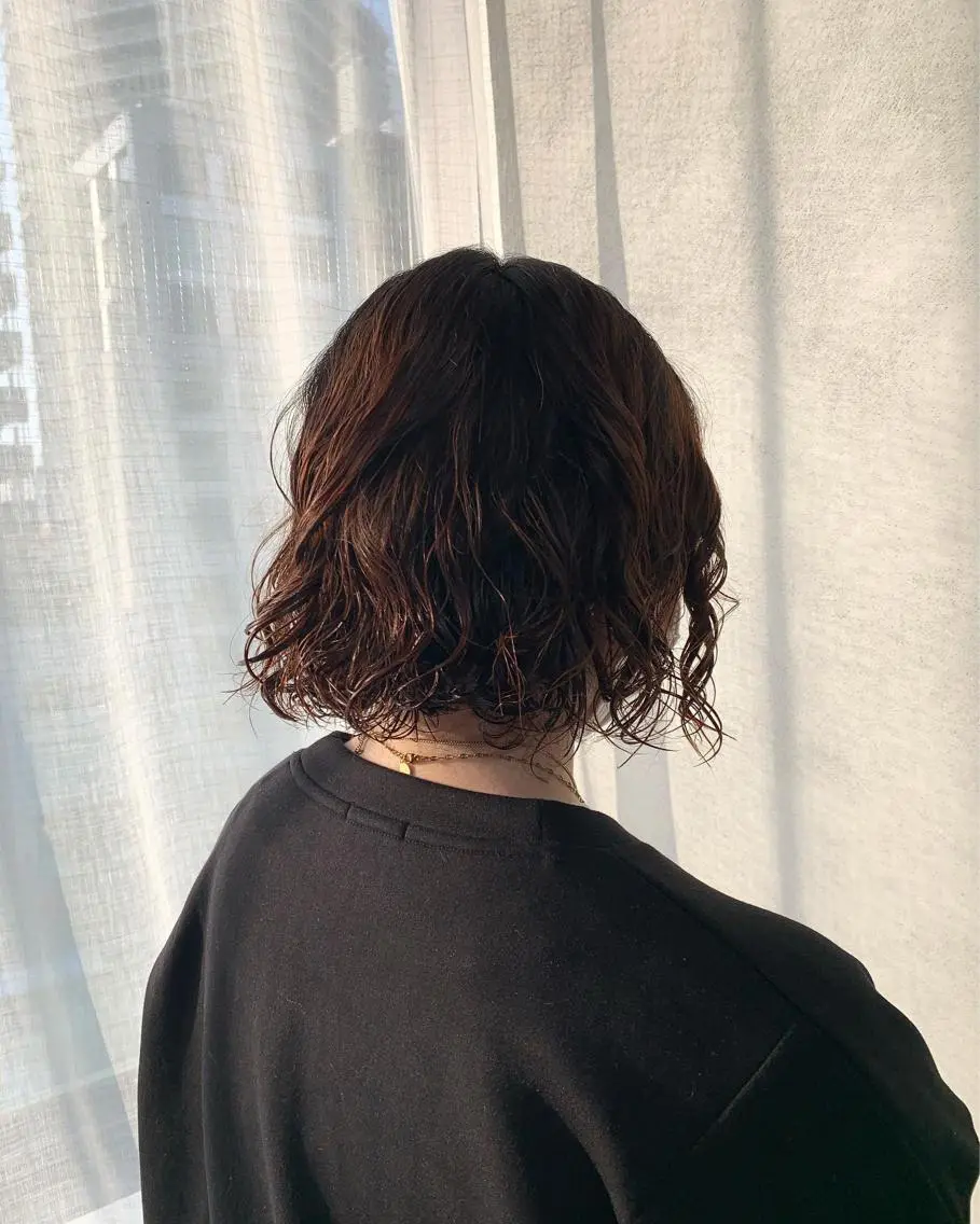 パーマ ボブパーマコテ巻き風 パーマNo1深江秀平のヘアスタイル
